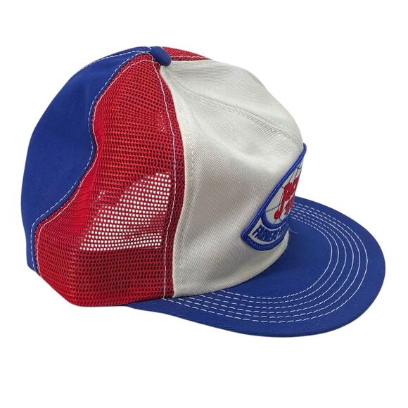 VTG Jacques Seeds Red White & Blue Hat Snapback Cap USA K-Brand Trucker (H6) - Picture 2 of 9